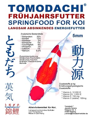 Frühjahrsfutter für Koi von Tomodachi - Sinkfutter für Koi im Frühjahr