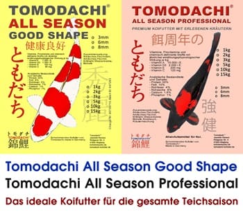 Koifutter von Tomodachi All Season und All Season Professional preiswert, gut und gesund.